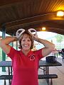 Patty with her Mickey Mouse ears